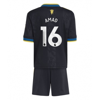 Billige Fotballdrakt Manchester United Amad Diallo #16 Replika Tredjedraktsett Barn 2025-26 Kortermet (med bukser)